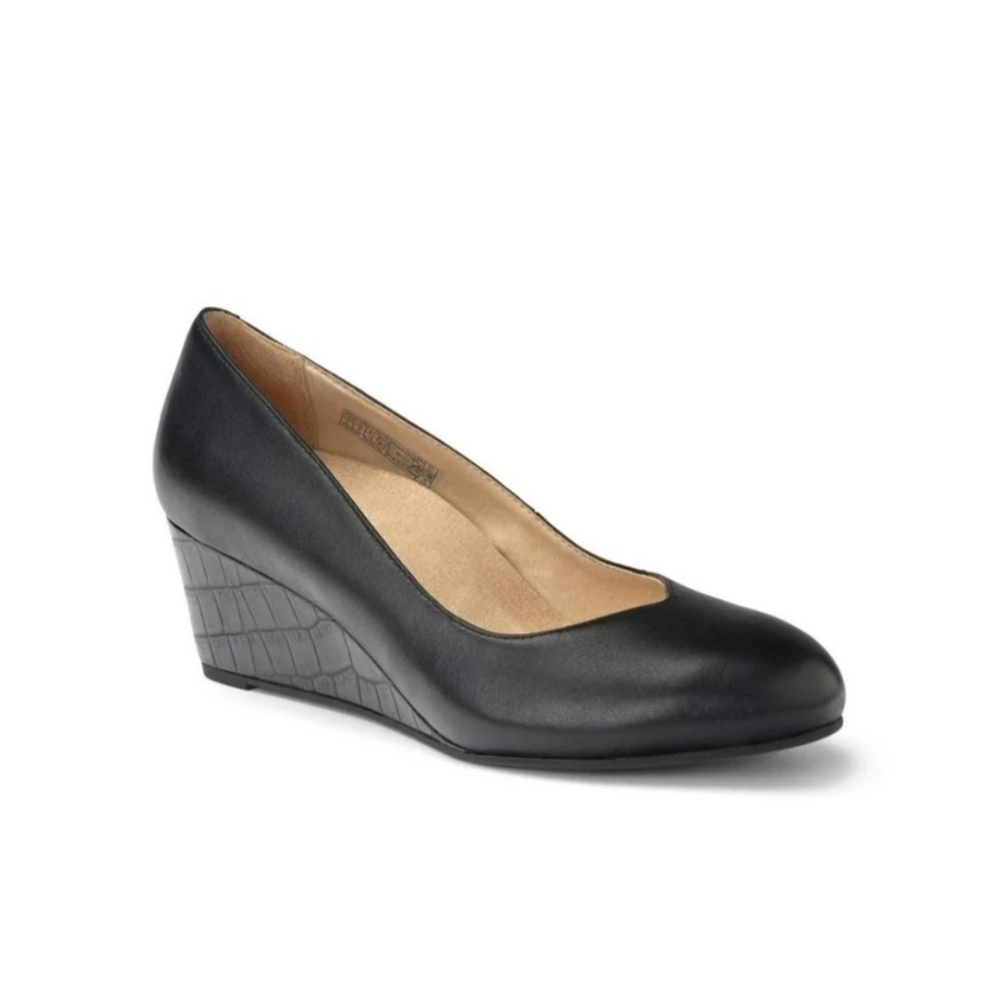 Vionic Black Wedge Shoes